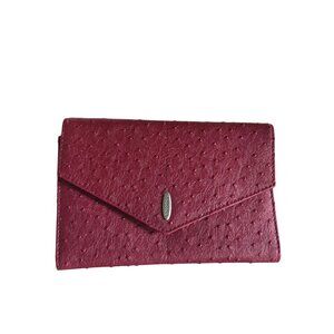 Rolodex Ostrich Faux Leather Business Card Holder & Notepad Portfolio